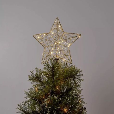 Wire Wrapped Star, Gold Christmas Tree Topper, Star Christmas Tree Topper, Christmas Tree Toppers Lighted, Bethlehem Star, Christmas Tree Star Topper, Star Christmas Tree, Christmas Tree Star, Unique Christmas Trees