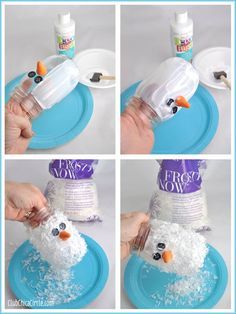 Snowman Mason Jar, Mason Jar Snowman, Mason Jar Christmas Crafts, Diy Schneemann, Mason Jar Luminaries, Diy Snowman, Wine Bottle Diy Crafts, Christmas Mason Jars, Mason Jar Crafts Diy