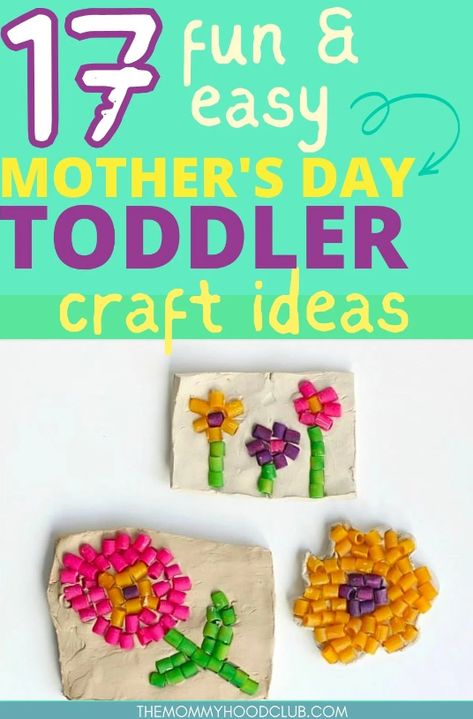 last minute mother's day crafts for toddlers and preschoolers Easy Mothers Day Crafts For Toddlers, Mothers Day Gifts Toddlers, Mothers Day Crafts Preschool, Toddler Sunday School, Mother's Day Crafts For Kids, Homemade Gifts For Mom, Easy Mother's Day Crafts, Diy Mother's Day Crafts, Kids Painting Crafts