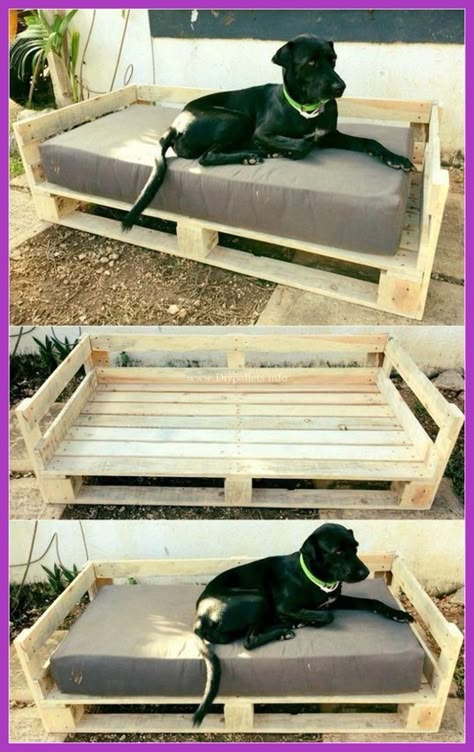 Dog Kennel Mats, Pallet Dog Beds, Wooden Dog Kennels, Wooden Dog Crate, Diy Dog Kennel, Outdoor Dog Bed, Dog House Diy, Diy Dog Bed, Dog Area