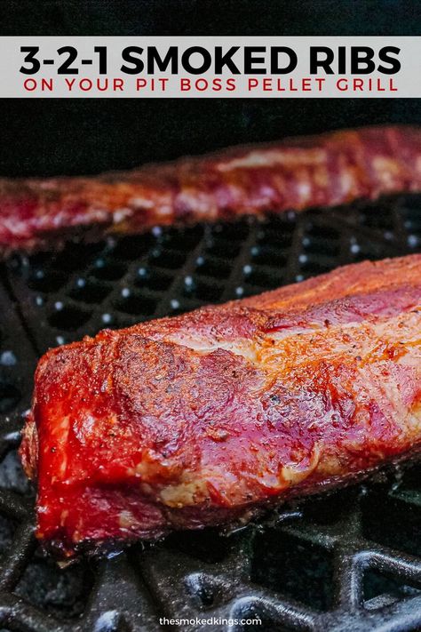 321 smoked ribs Pellet Grill Ribs, 321 Smoked Ribs, 321 Ribs, Pit Boss Pellet Grill Recipes, Smoked Ribs Recipe, Smoker Recipes Chicken, 3 2 1 Ribs, The Best Ribs, Pit Boss Pellet Grill