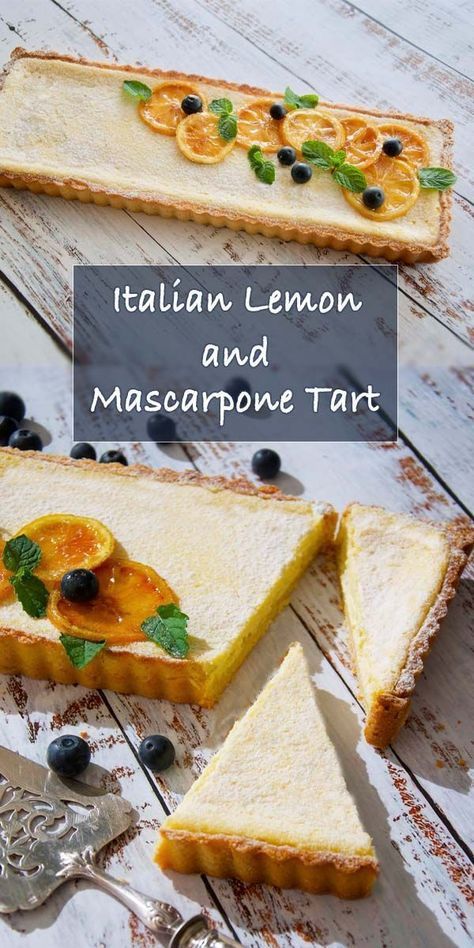 Mascarpone Tart, Lemon Mascarpone, Jul Mad, Tart Dessert, Torte Cupcake, Recipes Sweet, Easy Italian, Deilig Mat, Lemon Desserts