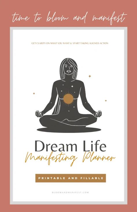 Dream Life Manifesting Planner Manifest Planner, Manifesting Planner, Monthly Manifestation, Manifest Dream Life, Affirmations For Money, Manifestation Planner, Daily Printable, Start Manifesting, Manifestation Techniques