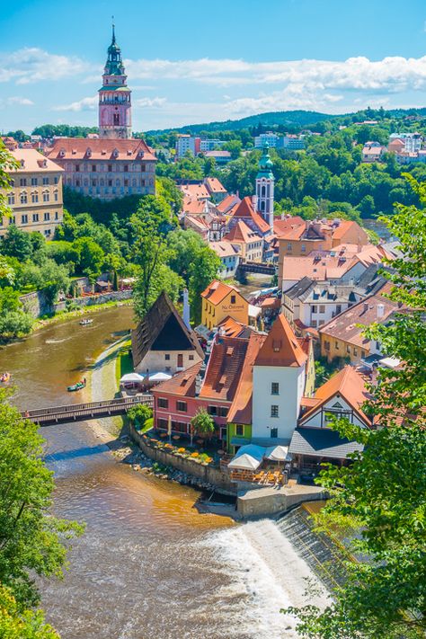 Fairytale Village, Day Trips From Prague, Pennsylvania Travel, Visit Prague, World Most Beautiful Place, Cesky Krumlov, Medieval Village, Village Photography, Amazing Travel Destinations