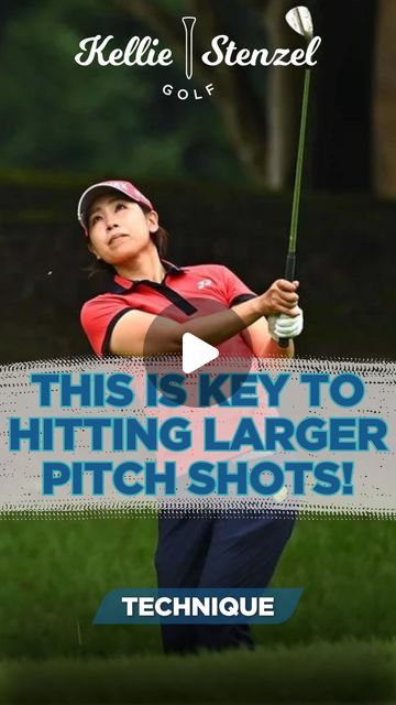 Kellie Stenzel Golf on Instagram: "How to hit larger pitch shots more effectively!

If you have any questions, leave them in the comments, and I’ll be happy to answer!

#golf #golfing #golfer #golflife #golfswing #golfcoach #golfpro #golfaddict #golftips #golfr #golfstagram" Golf R, Golf Tips, Golf Swing, Be Happy, Golf, On Instagram, Instagram