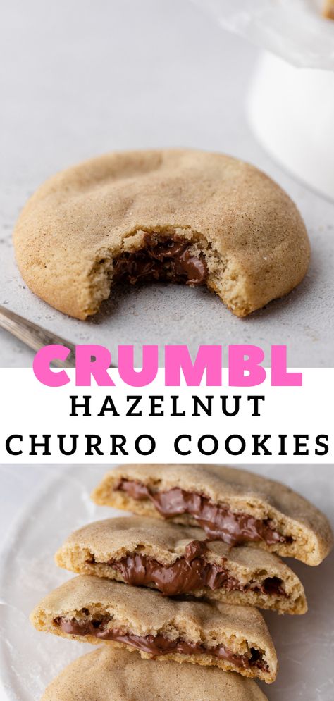 Crumbl Recipes, Churro Cookies, Crumbl Copycat, Crumble Cookie Recipe, Crumble Cookie, Crumble Cookies, Biscuits Diététiques, Cookie Base, Crumbl Cookies