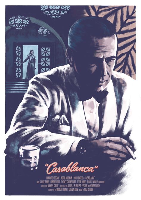 Casablanca Party, Casablanca Movie, Casablanca 1942, Old Movie Posters, Noir Movie, Film Posters Vintage, Classic Movie Posters, Humphrey Bogart, Cinema Posters