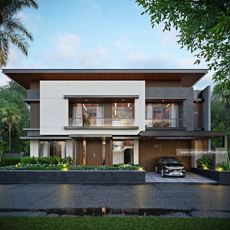 600+ Best House Design Selected by Emporio Architect - Pages 5 Classic Modern House, Best House Design, Hvac Design, Duplex Floor Plans, Emporio Architect, Modern Minimalist House, Best Modern House Design, Bandar Lampung, Exterior Design Ideas