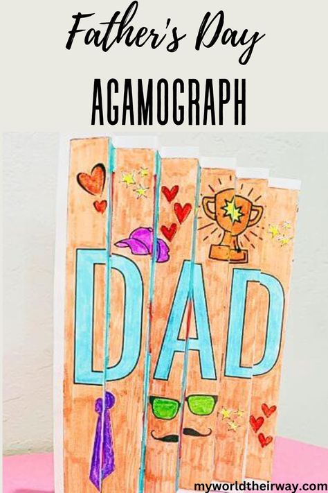 Father's Day Agamograph Template for Kids - Craft a memorable surprise with this DIY project. Agamograph Template Free Printable, Agamograph Template, Father's Day Activity, Father Day Ad, School Age Activities, Fathers Day Art, Father's Day Activities, Seventh Grade, Fathers Day Crafts