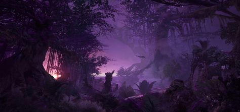 fantasy themed rain forest wallpaper digital art #artwork #jungle #landscape #1080P #wallpaper #hdwallpaper #desktop 1024 X 576, Fantasy Locations, Cr7 Vs Messi, Madara Wallpaper, 2560x1440 Wallpaper, Dark Purple Wallpaper, Youtube Banner Backgrounds, Wallpaper Wa, Cosplay Inspiration