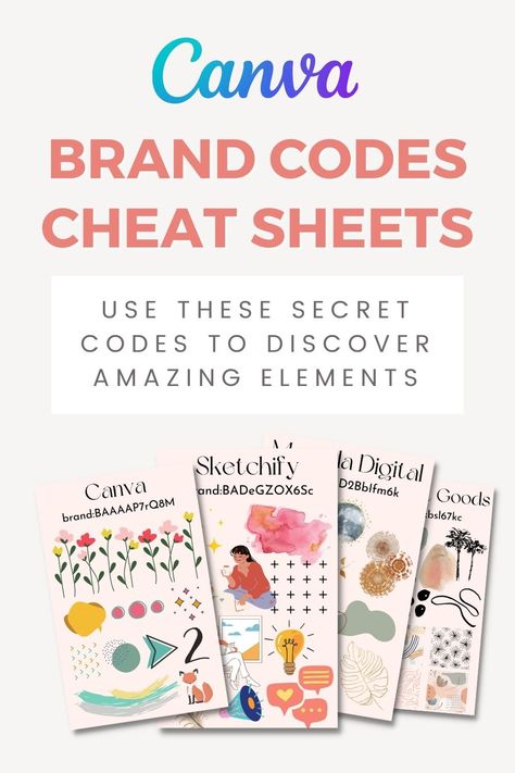 Canva Cheat Codes, Secret Canva Element Code, Canva Creator, Inkscape Tutorials, Business Fonts, Canva Tips, Pin Template, Canvas Learning, Commercial Fonts