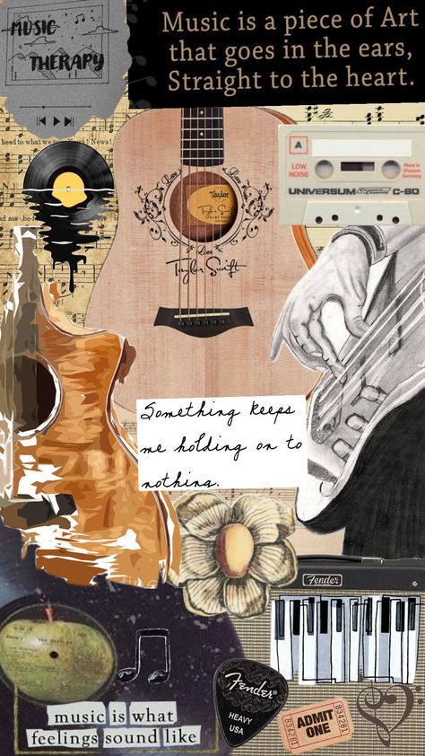 #music #guitar #musicsheets Retro Guitar Aesthetic, Guitar Collage, Guitar Wallpaper, Teacher Wallpaper, Guitar Aesthetic, Diy Phone Case Design, Guitar Lovers, Guitar Stuff, Music Aesthetic