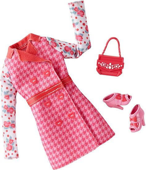 Pink Dress Outfits, Barbie Sewing, Barbies Pics, Barbie Doll Set, Barbie Sets, Barbie Wardrobe, Barbie Dolls Diy, Barbie Doll Accessories, Barbie Mode