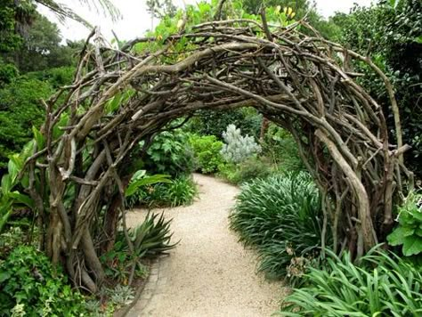 Natural Fencing, Rustic Gate, Garden Archway, Garden Gate Design, Lots Of Plants, Garden Arbor, Have Inspiration, The Secret Garden, Garden Gate