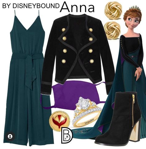 Anna Disneybound, Frozen Inspired Outfits, Frozen Fashion, Disney Prom, Workouts For Home, Disney Character Outfits, Disney Bound Outfits Casual, Halloween Costumes 2022, Disney Dress Up