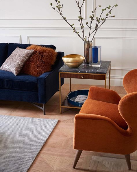 See this Instagram photo by @westelm • 10.3k likes Interior Design Hall, Blue Sofa Living, Blue Couch Living Room, Trendy Sofas, Design Hall, Modern Sofa Living Room, Living Room Setup, Modern Sofa Designs, Living Room Interior Design