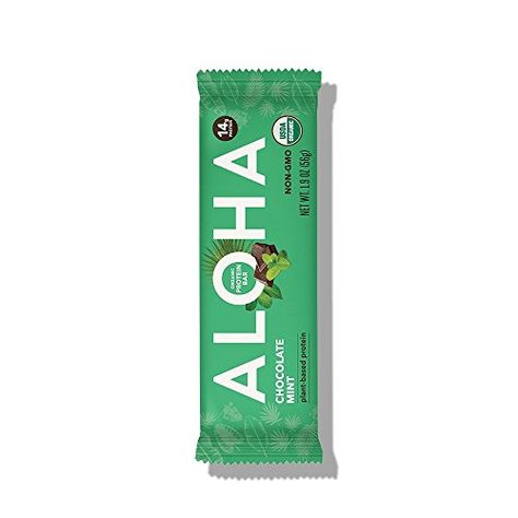 ALOHA Organic Protein Bar Chocolate Mint 12 Count *** Read more reviews of the product by visiting the link on the image. (This is an affiliate link) Plant Based Protein Bars, Protein Bars Chocolate, Bars Chocolate, Organic Protein, Nutrition Bars, Organic Plant, Chocolate Mint, Protein Bar, Plant Protein