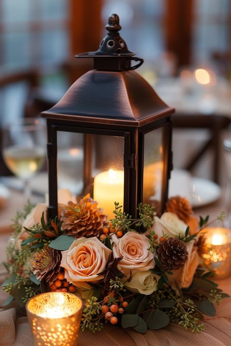 30 Lantern Decor Ideas to Illuminate Your Space How To Decorate With Lanterns Inside, Decorate Lanterns Ideas, Indoor Lanterns Decor, Lantern Decor Ideas, Fall Lantern Decor, Decorate Lantern, Lantern Decor Wedding, Indoor Lanterns, Fall Lantern