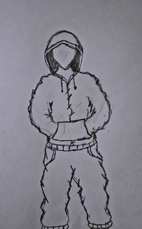 drawing of a person with a hoodie and a trouser Person In Hoodie, Drawing Of A Person, Hoodie Drawing, Baggy Hoodie, Person Drawing, Art Classes, Phone Case Design, Drawings, Art