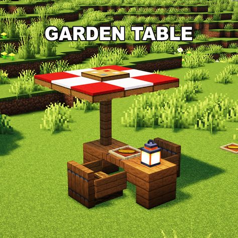 Minecraft Garden Table ✅ Follow for OP Minecraft Builds 📢 Share with your Friends 💬 Rate this Build 1-10 🔖Tags 🔖 #minecraft #minecraftbuilds #minecrafters #minecraftpe #minecraftmemes #mınecraftideas #minecraftbuild #minecraftbuilding #minecraftbuilding #minecrafttutorial #minecraftonly #mcpe #minecraftpc #minecraftcreations #minecraftdaily #minecraftdesign #minecraftjava #minecrafts #minecraftyoutuber #gaming Food Stands Minecraft, Coffee Table Minecraft, Minecraft Market Stand, Minecraft Coffee Table, Minecraft Shop Ideas, Minecraft Stores Ideas, Minecraft Shops Ideas, Minecraft Bee Sanctuary, Minecraft Entrance