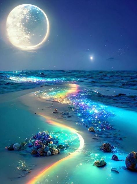 Paul Laurence Dunbar, Full Moon Energy, Moon Energy, Beautiful Scenery Photography, Fotografi Alam Semula Jadi, Pretty Landscapes, Beach Wallpaper, Summer Sky, Beautiful Images Nature