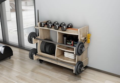 Gym Equipment Storage, Fitness Equipment Storage, Furniture Australia, Gym Rack, Home Gym Storage, Gym Organizer, Diy Gym Equipment, Diy Home Gym, Diy Gym