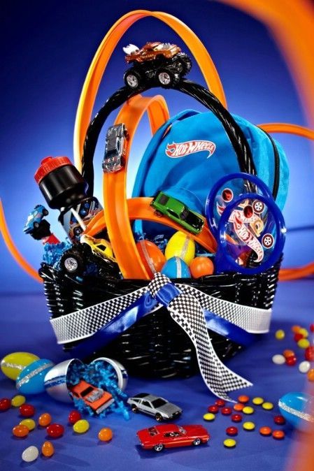 10 Fun and Creative Homemade Easter Basket Ideas Hot Wheels Easter Basket, Inexpensive Easter Gifts, Homemade Easter Baskets, Creative Easter Baskets, Boys Easter Basket, Easter Basket Ideas, Easter Basket Diy, Easter Gift Baskets, Easter Time