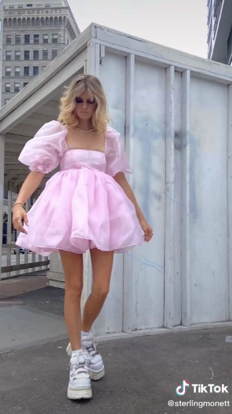 Fluffy Dresses Short, Pink Puff Dress Outfit, Short Pink Puffy Dresses, Cute Puffy Dresses Short, Puffy Pink Dress Short, Short Poofy Prom Dresses, Poofy Short Dresses, Pink Puffy Dresses Short, Pink Puffy Dresses