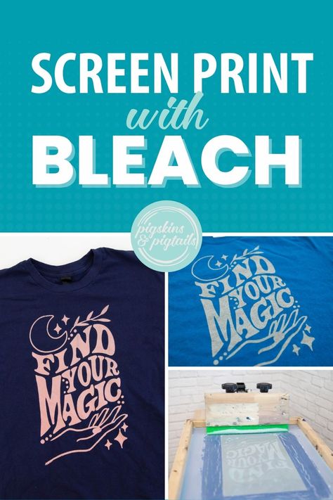 Bleach Gel Art, Bleach Gel Diy, Bleach Gel Shirt Diy, Bleach Screen Print Shirt, Sublimation Vs Screen Printing, Screen Print With Vinyl, Tshirt Screen Printing Ideas, How To Make Screen Print Transfers, Leaf Bleach Printing