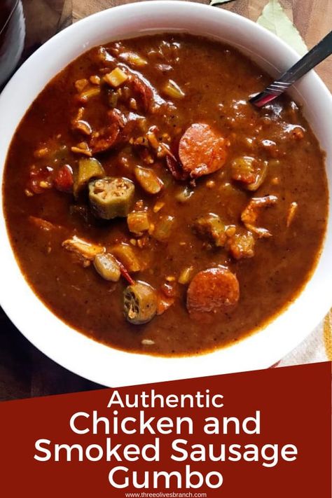 Spicy Gumbo Recipe, Creole Gumbo Recipe, Chicken And Smoked Sausage, Gumbo Recipe Crockpot, Best Gumbo Recipe, Spicy Gumbo, Gumbo Recipe Easy, Chicken Sausage Gumbo, Gumbo Recipe Sausage