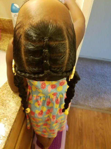 Girl Updo Hairstyles For Black Women, Girl Post, Cute Toddler Hairstyles, Lil Girl Hairstyles, Kids Curly Hairstyles, Kid Braid Styles, Toddler Hairstyles Girl, Girls Natural Hairstyles