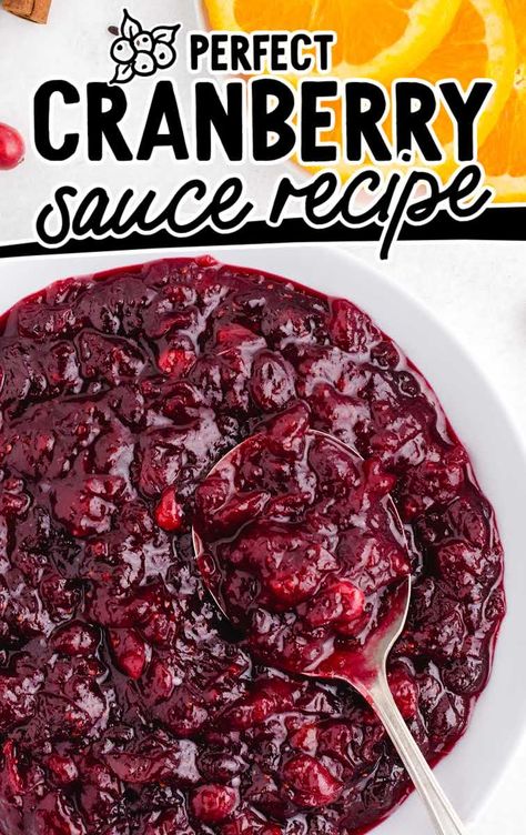 Best Cranberry Sauce Recipe, Best Cranberry Sauce, Cranberry Orange Sauce, Canned Cranberry Sauce, Leftover Cranberry Sauce, Homemade Cranberry Sauce, Cranberry Sauce Recipe, Thanksgiving Recipe, Thanksgiving Cooking