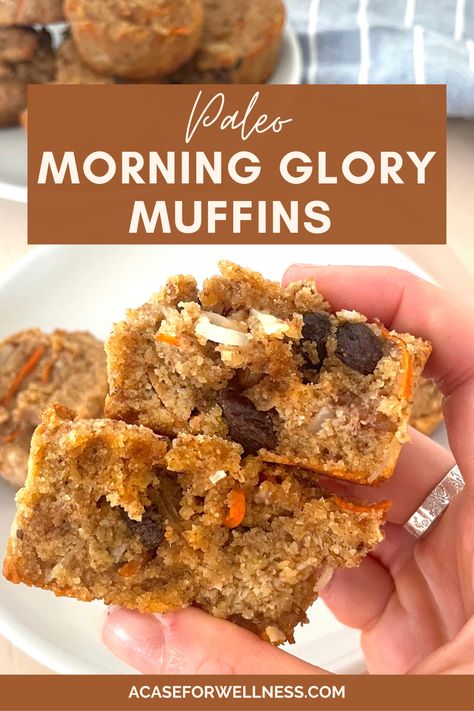 Paleo Morning Glory Muffins Morning Glory Muffins Almond Flour, Protein Morning Glory Muffins, Almond Flour Morning Glory Muffins, Paleo Morning Glory Muffins, Paleo Easy, Glory Muffins, Veggie Muffins, Dairy Free Protein, Matchstick Carrots