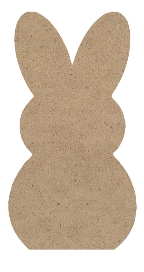 Peep Shaped Wood Surface | Ready to Paint Easter Bunny Cutout for Crafting & Painting | 1/4 MDF | WDSF1715 #easter #diy #crafts #eastercrafts #easterdecor Easter Cut Out Crafts, Patterns For Wood Cutouts, Easter Bunny Wood Cutout, Easter Egg Cutouts, Peeps Bunny Template, Icord Templates, Easter Bunny Wood Crafts, Bunny Cutout Template, Wood Bunny Crafts