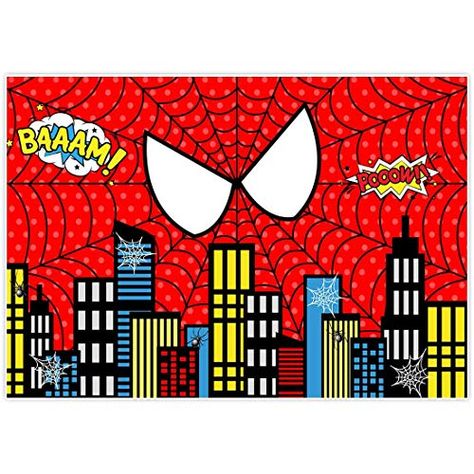 Spiderman Party Supplies, Photo Backdrop Birthday, Spiderman Birthday Party Decorations, Red Superhero, All Spiderman, Boys Birthday Party Decorations, Boys Birthday Party, Spiderman Theme, Baby Shower Photo Booth