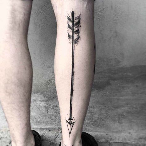 Leg Tattoos For Guys, Chevron Tattoo, Tattoo Rings, Antler Tattoos, Simple Leg Tattoos, Feather Tattoo Meaning, Best Leg Tattoos, Arrow Tattoo Design, Wrist Tattoos For Guys