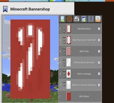 Candy cane Minecraft Candy Cane, Minecraft Christmas Banner, Sztandary Minecraft, Mincraft Baners, Minecraft Banner Ideas, Banners Minecraft, Cool Minecraft Banners, Mc Banner, Minecraft Banner Patterns