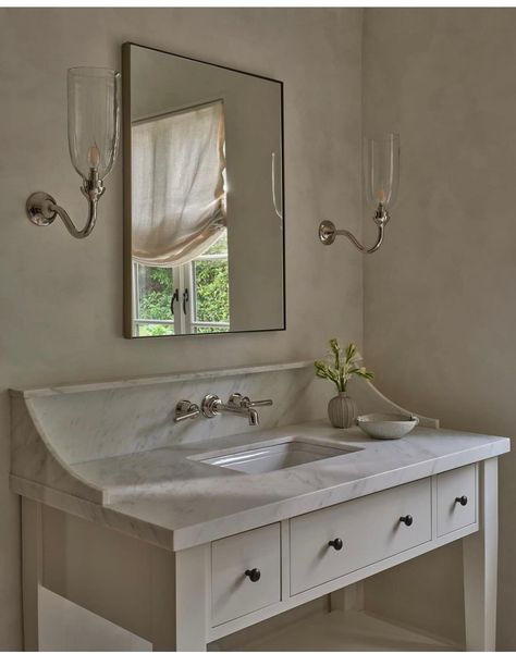 Neptune Home, Polished Nickel Bathroom, Monday Inspiration, Bathroom Design Decor, Amber Interiors, Bathroom Renos, Kitchen Cabinet Design, Beautiful Bathrooms, Interior Design Trends