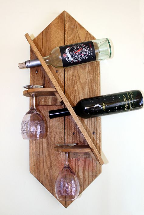 Wine/Glass Rack  https://www.facebook.com/pages/Color-Blind-Design/317855375080169?ref=hl Wood Wine Rack Diy, Hanging Wine Glass Rack, Wine Rack Design, Wood Wine Rack, Wine Barrel Furniture, Diy Home Bar, Wooden Wine Rack, Wood Wine Racks, Wine Glass Rack