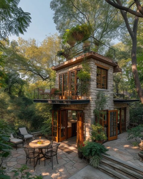 Tiny House Inspiration, Tiny House Cabin, House Goals, Tiny House Design, Cabins In The Woods, Dream House Decor, Dream Home Design, Container House, 인테리어 디자인