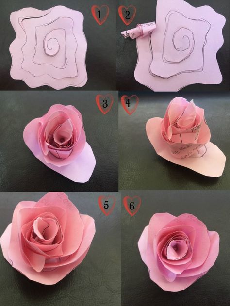 Flower Twisting Craft Tutorial – Quick And Easy #iCraft #MyValentine #CraftIdeas #crafttutorial #flowertwistingcrafrt Vika Papper, Paper Flowers Diy Easy, Diy Flores, Quick And Easy Crafts, Desain Quilling, Easy Paper Flowers, Wine Bottle Diy Crafts, Paper Rose, Craft Tutorial