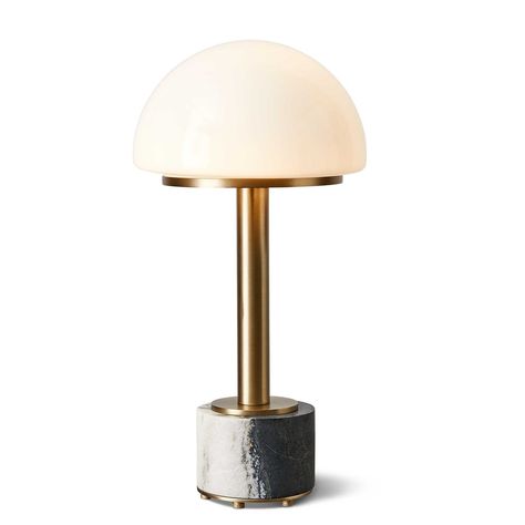 Mushroom Mini Lamp - Panda Marble | Uttermost Panda Marble, Mini Lamps, Uttermost Furniture, Luxury Table Lamps, Uttermost Mirrors, Upscale Furniture, Bathroom Candles, Luxury Table, Brass Plate