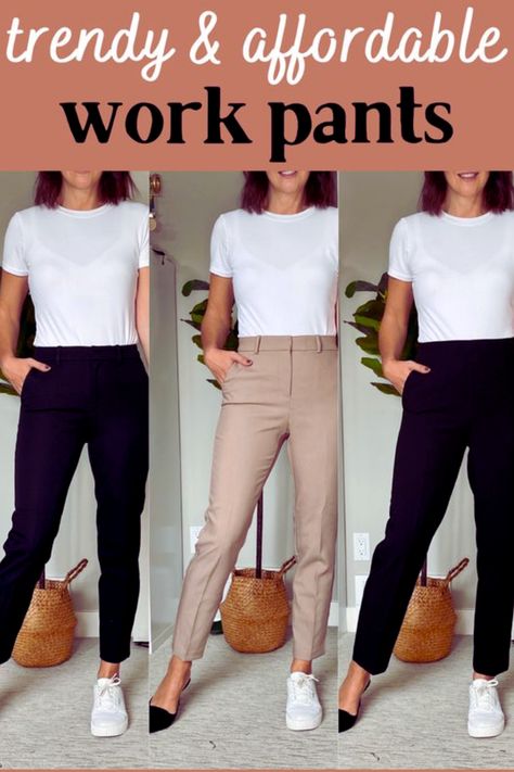 If you're looking for the perfect work pants for women to transition from the office to the boardroom, you need to check out our selection of the best work pants for women for the office. These stylish, comfortable, and flattering pants will have you feeling confident and professional, no matter where the day takes you. With a range of sizes and styles to choose from, you'll be sure to find the perfect pair of pants to take you from the desk to after-work drinks. Seattle Business Casual, Womens Business Casual Outfits 2023, Women's Business Pants, Casual Business Dress For Women, Business Casual For Trade Show, Office Pants Women Work Attire, Business Casual Outfits For Women Lawyer, Business Casual Staples, Casual Corporate Outfits For Women