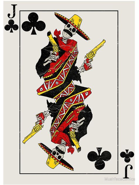 Jack of Clubs - playing cards by Mushface Comics Jack Of Clubs, Art Playing Cards, Playing Card Art, King Of Clubs, Jack Tattoo, Jack Of Spades, Club Tattoo, Joker Images, Playing Card Box