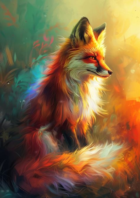 Introducing the "Dreamlike Magical Fox" - a stunning art digital print that brings fairytale magic to life. This captivating piece features a vivid portrayal of a magical fox in a dreamlike setting, with bright colors that pop and enchant the eye. The fox is delicately rendered, evoking a sense of wonder and mystery that perfectly complements the fairytale theme. This digital print is crafted with high-quality materials to ensure vibrant colors and sharp details, making it an excellent addition to any art collection or a standout piece for your home decor. Whether you're a fan of magical creatures or enjoy the whimsical charm of fairytales, this print will bring a touch of fantasy and beauty to your space. Add the "Dreamlike Magical Fox" to your collection today and let its enchanting pres Fire Fox Art, Fox Magic, Fairytale Theme, Fox Graphic, Fox Artwork, Fox Painting, Fox Art, Magical Creatures, The Fox