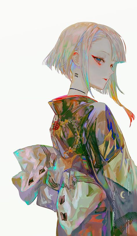 Cyberpunk Anime, Cyberpunk Aesthetic, Arte Cyberpunk, Anime Nerd, 캐릭터 드로잉, Anime Artwork Wallpaper, Cyberpunk Art, Cyberpunk 2077, 영감을 주는 캐릭터