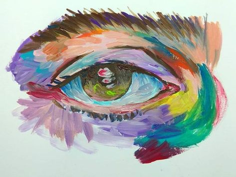 Colourful Sketches, Oil Pastel Ideas, Oil Pastel Art, Expressionist Art, Pastel Art, Oil Pastel, Portrait Painting, Art Lessons, Watercolor Tattoo