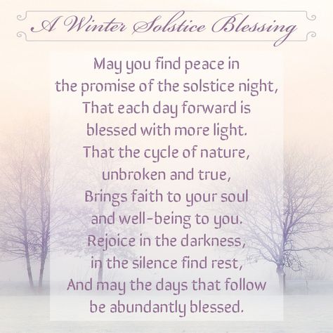 Winter Solstice Blessing Pagan, Solstice Poem, Winter Solstice Blessing, Winter Solstice Poems, Winter Solstice Quotes, Solstice Quotes, Winter Equinox, Winter Solstice Rituals, Winter Solstice Party