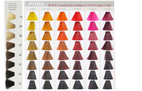 elumen hair color chart Goldwell Elumen Color Chart, Goldwell Color Chart, Blonde Alternative, Mixing Hair Color, Elumen Hair Color, Goldwell Elumen, Mid Skin Fade, Type Chart, Haircut Names For Men