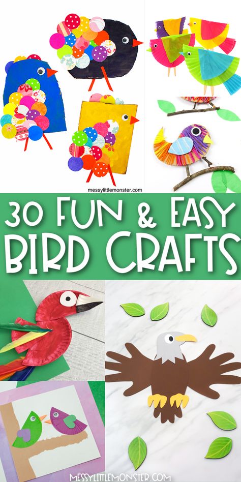 Kids Crafts Birds, Bird Crafts For Kids, Diy Backdrop Ideas, Bird Crafts Preschool, Easter Craft For Kids, Birds For Kids, Ideas For Parties, Peacock Crafts, Flamingo Craft